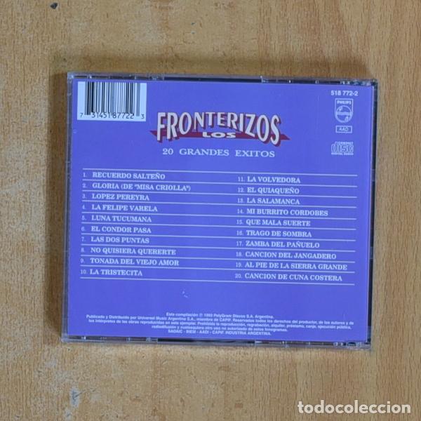 CDs de m&uacute;sica: LOS FRONTERIZOS - 20 GRANDES EXITOS - CD - Foto 2