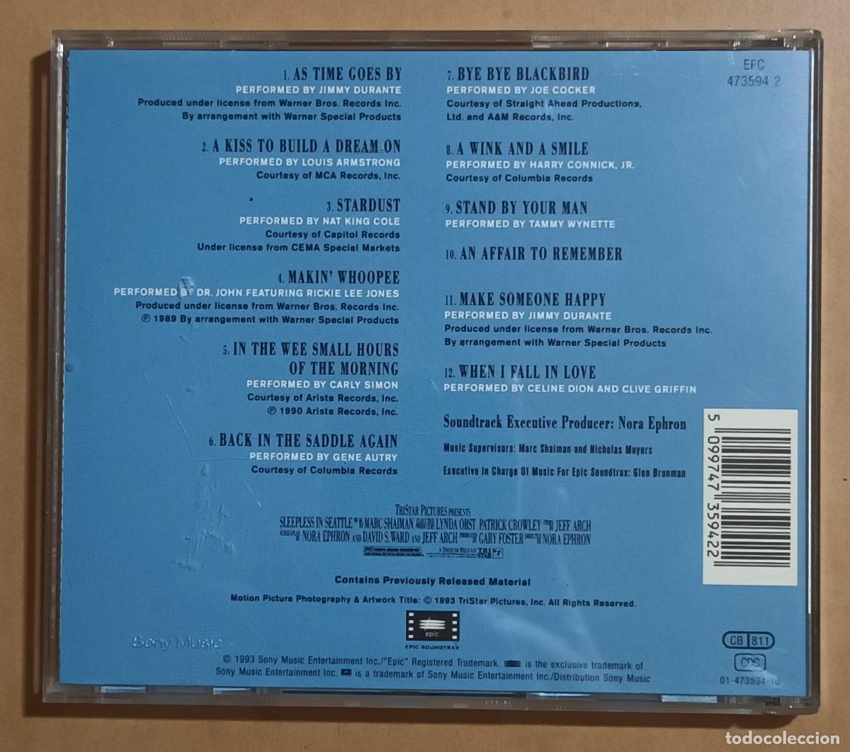 CDs de m&uacute;sica: CD - SLEEPLESS IN SEATTLE - Foto 2