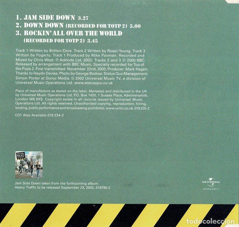 CDs de m&uacute;sica: Status Quo - Jam Side Down. CD Single (2 de 2) - Foto 2