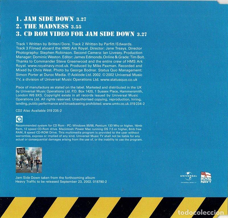 CDs de m&uacute;sica: Status Quo - Jam Side Down. CD Single (1 de 2) - Foto 2