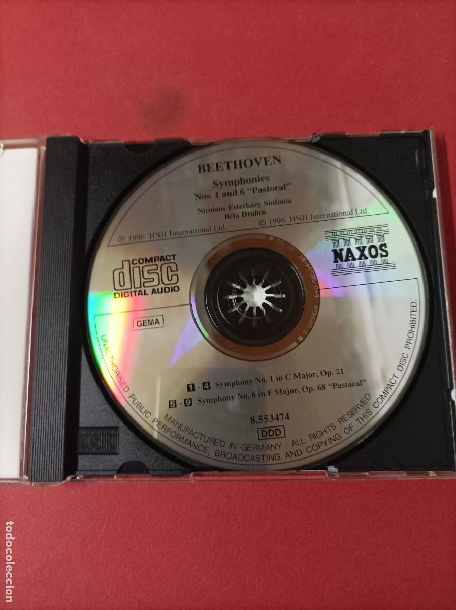 CDs de m&uacute;sica: COMPACT DISC CD BEETHOVEN SYMPHONIES NOS 1 AND 6 - Foto 2