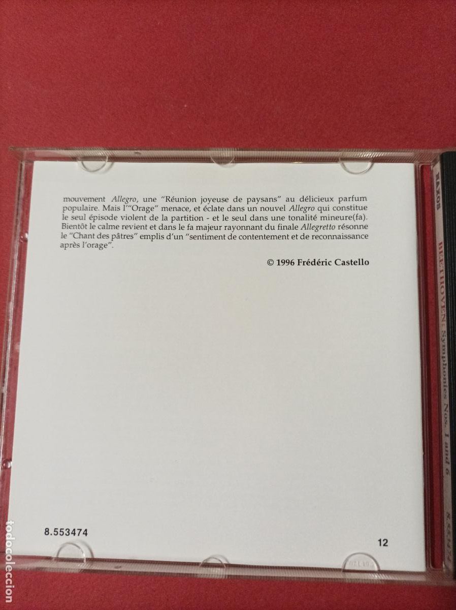 CDs de m&uacute;sica: COMPACT DISC CD BEETHOVEN SYMPHONIES NOS 1 AND 6 - Foto 3