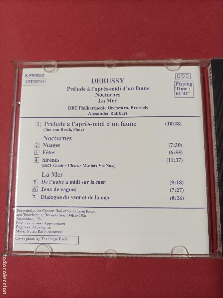 CDs de m&uacute;sica: COMPACT DISC CD DEBUSSY LA MER NOCTURNES - Foto 3