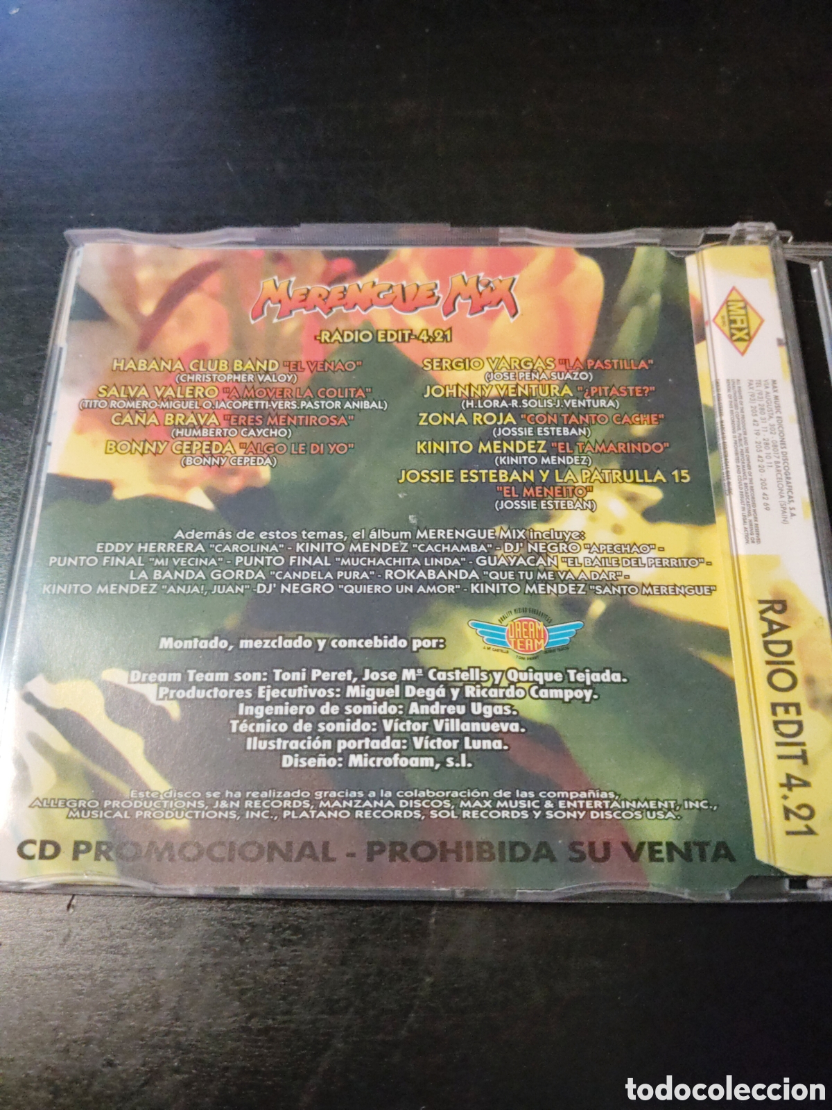 CDs de m&uacute;sica: Merengue Mix. Cd single promo 1996 - Foto 3
