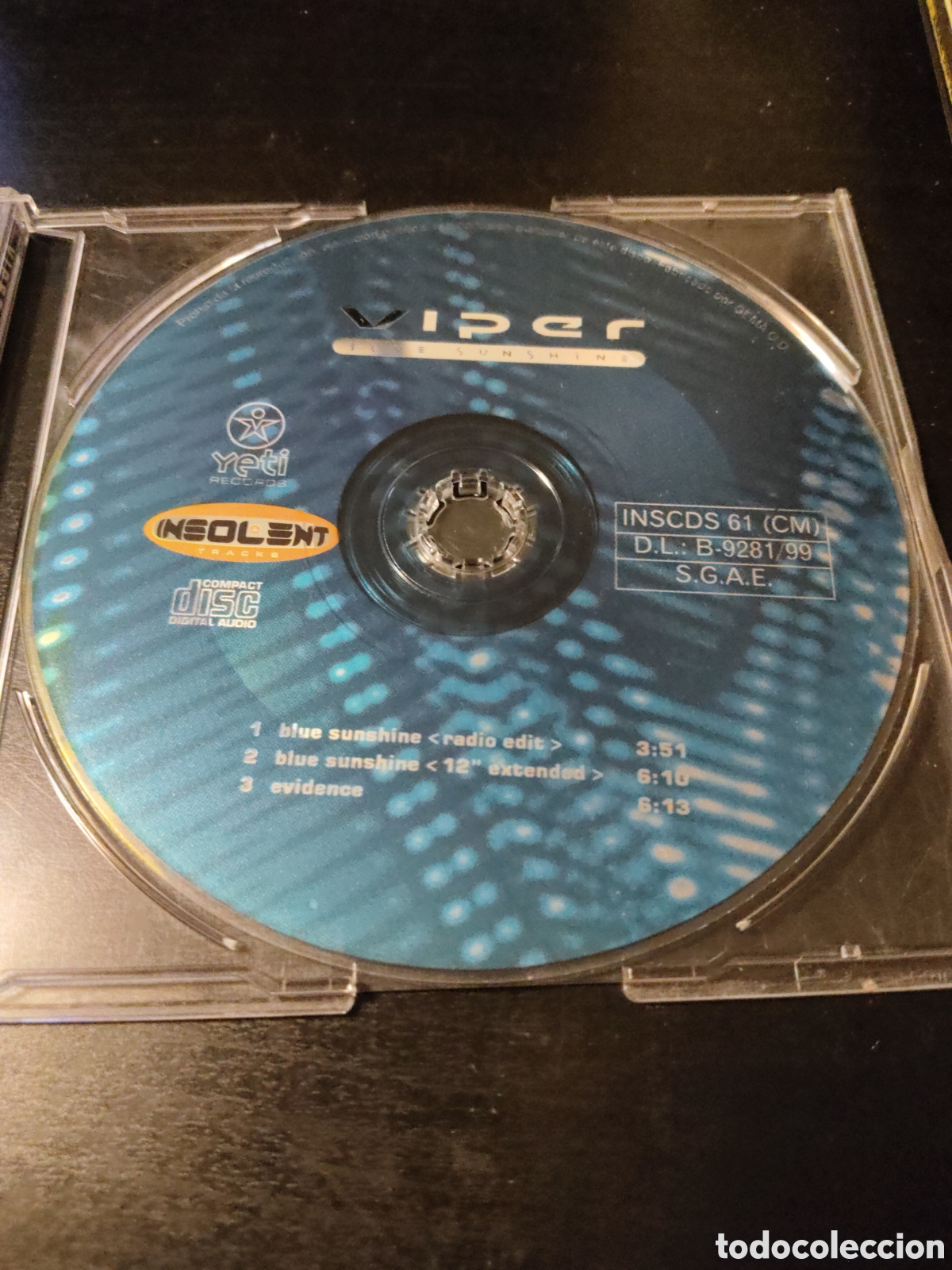 CDs de m&uacute;sica: Viper&nbsp;&ndash;&nbsp;Blue Sunshine. Cd maxi single 1999 Espa&ntilde;a - Foto 2