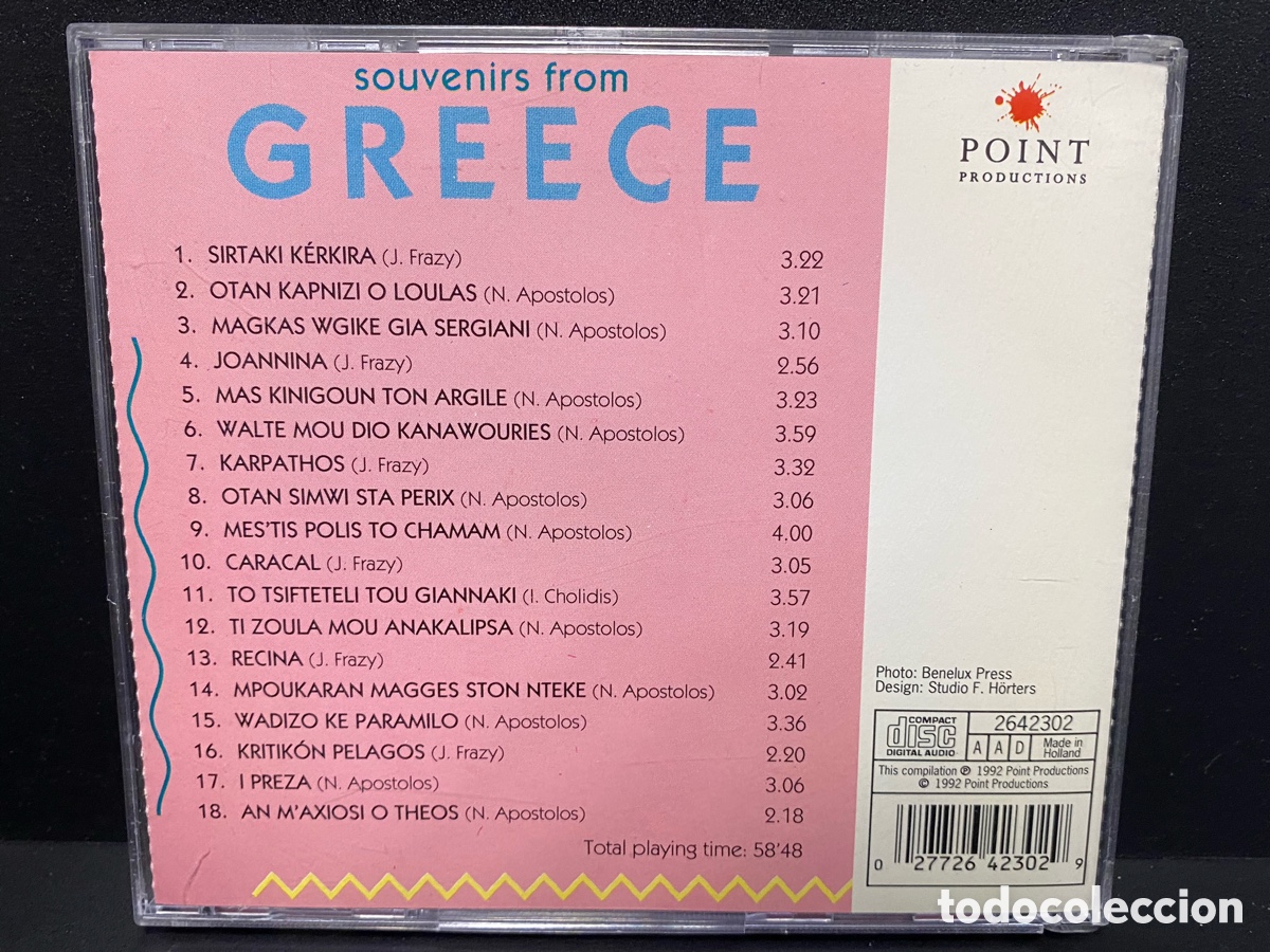 CDs de m&uacute;sica: Dimitri Dorakis - Souvenirs From Greece (CD) - Foto 2
