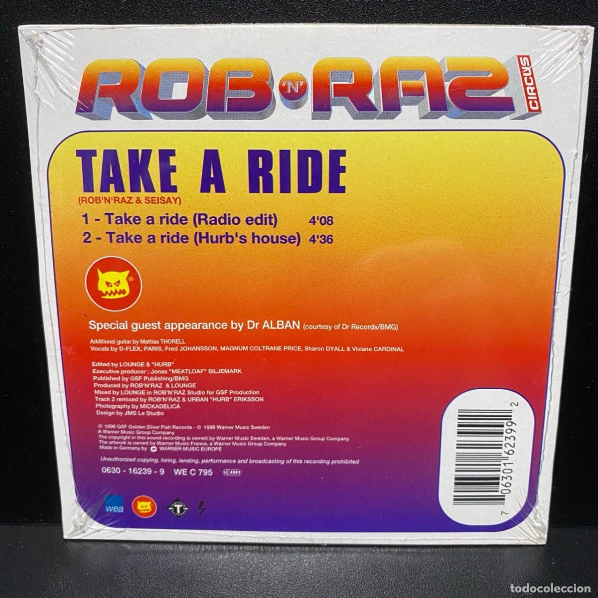 CDs de m&uacute;sica: Rob N Raz Circus With D-Flex - Take A Ride (CD, Single) *Precintado* - Foto 2