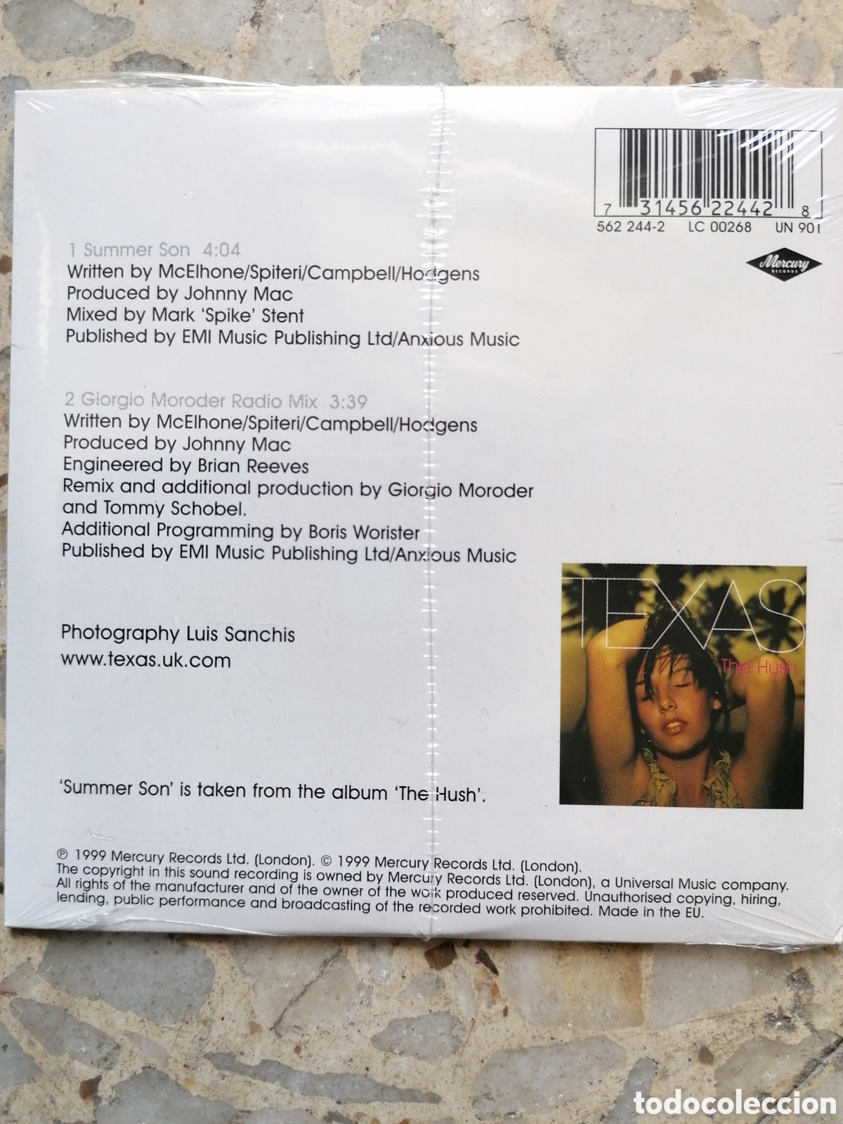 CDs de m&uacute;sica: CD SINGLE TEXAS SUMMER SON NUEVO PRECINTADO 2 TEMAS - Foto 2