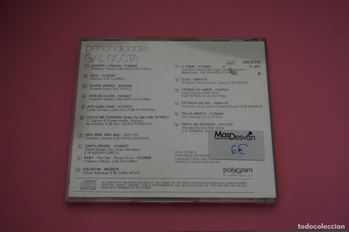 CDs de m&uacute;sica: CD - GAL COSTA - PERSONALIDADE - Foto 3