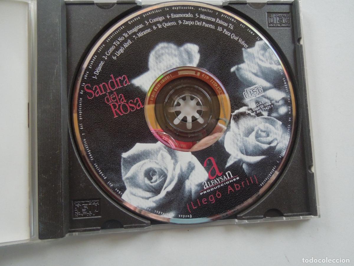 CDs de m&uacute;sica: SANDRA DE LA ROSA - LLEG&Oacute; ABRIL - CD 1995 - Foto 2
