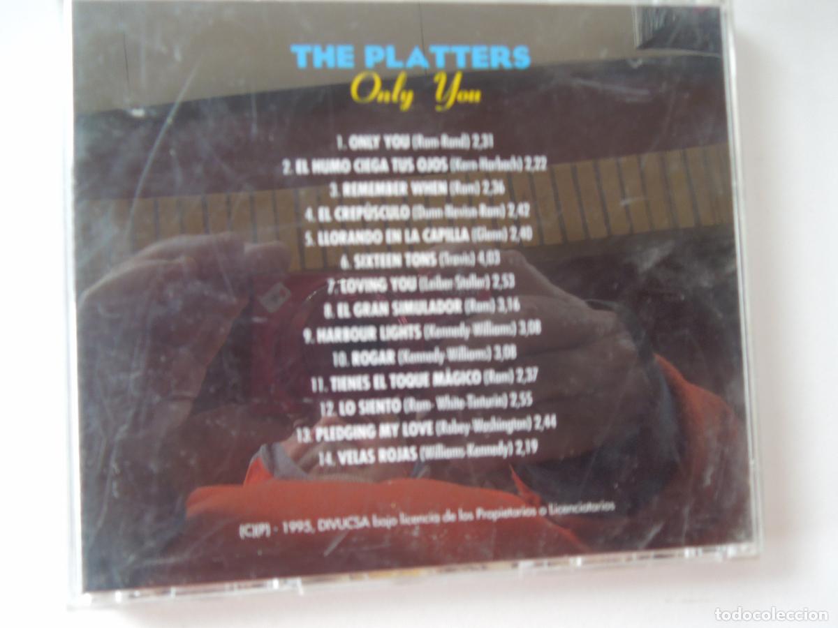 CDs de m&uacute;sica: THE PLATTERS - ONLY YOU - 1995 CD - Foto 3