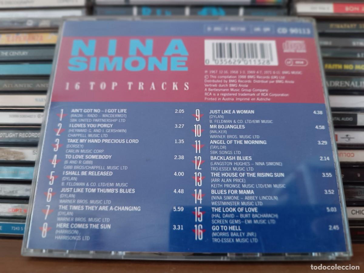 CDs de m&uacute;sica: Nina Simone &lrm;&ndash; 16 Top Tracks-CD - Foto 2