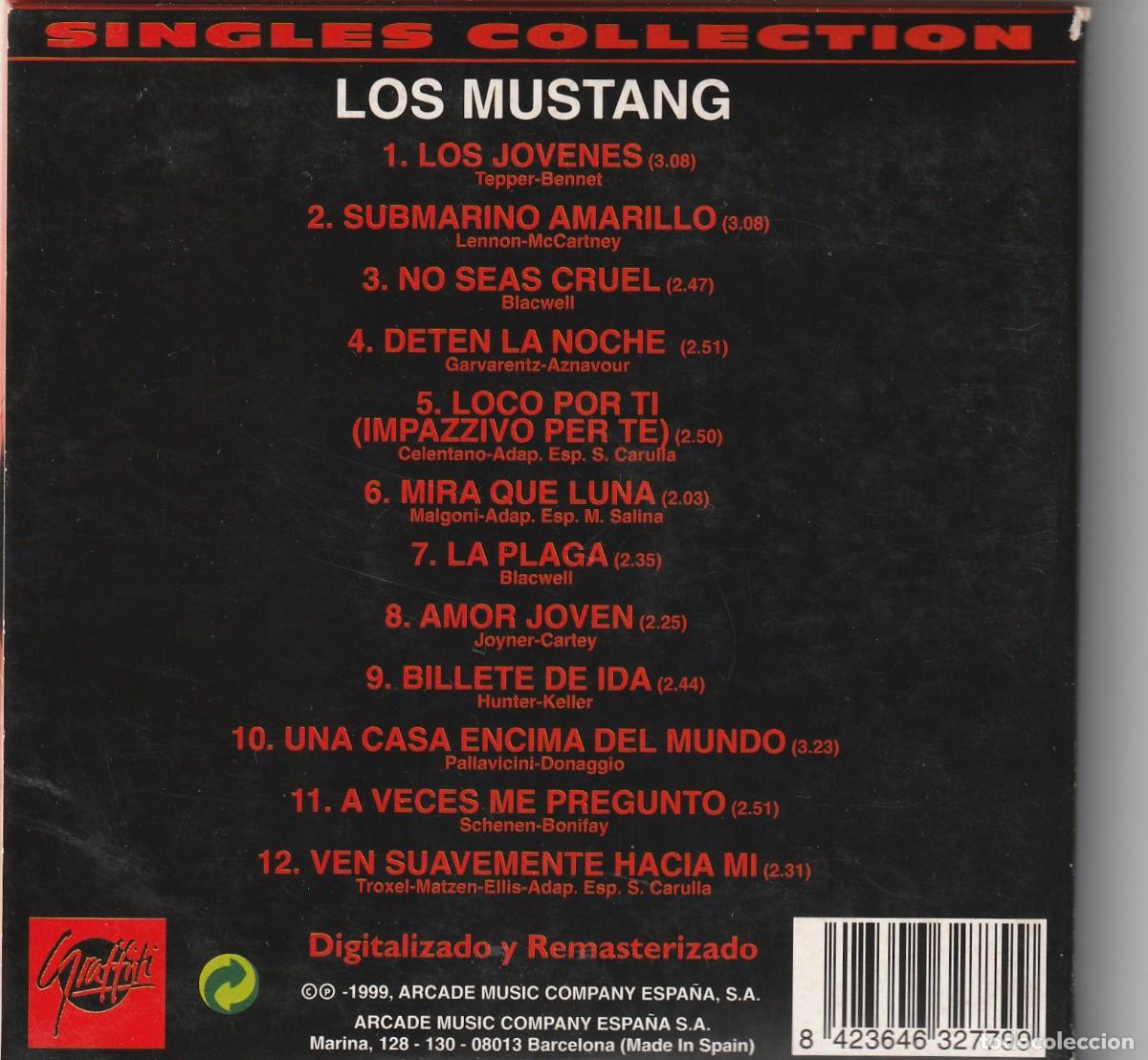 CDs de m&uacute;sica: LOS MUSTANG - SINGLES COLLECTION (CD GRAFFITI 1999) - Foto 2