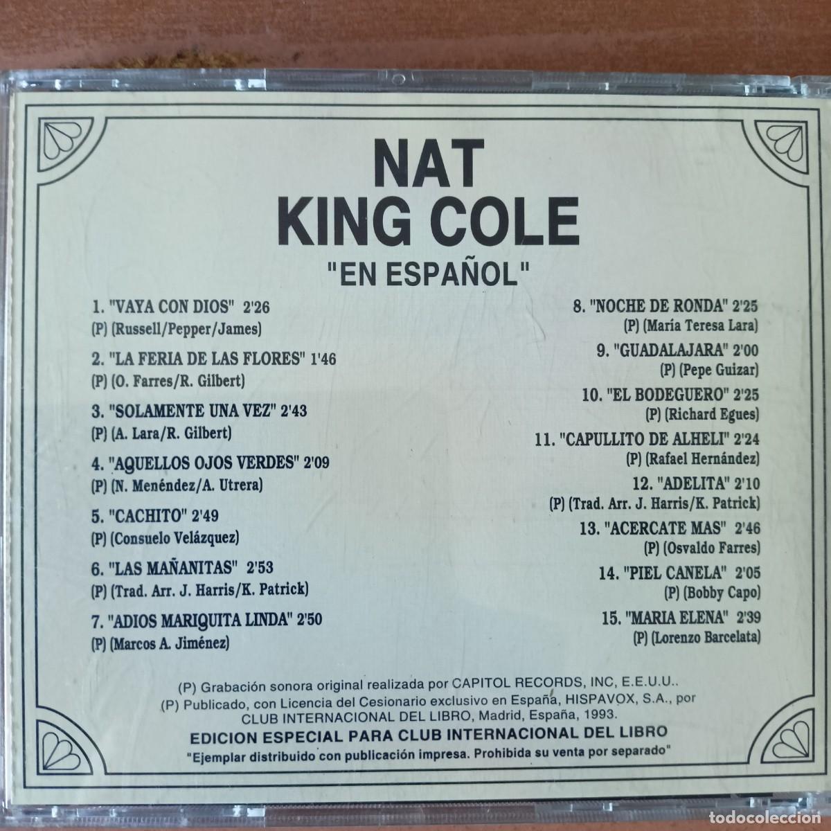 CDs de m&uacute;sica: Nat King Cole CD - Los 60 de los 60 - Foto 2