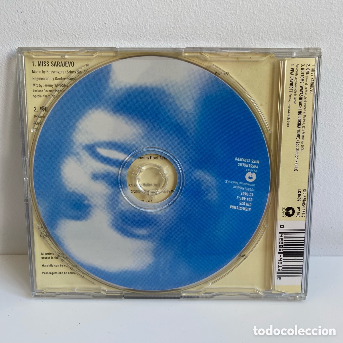 CDs de m&uacute;sica: Passengers - Miss Sarajevo (CD, Single) - Foto 2