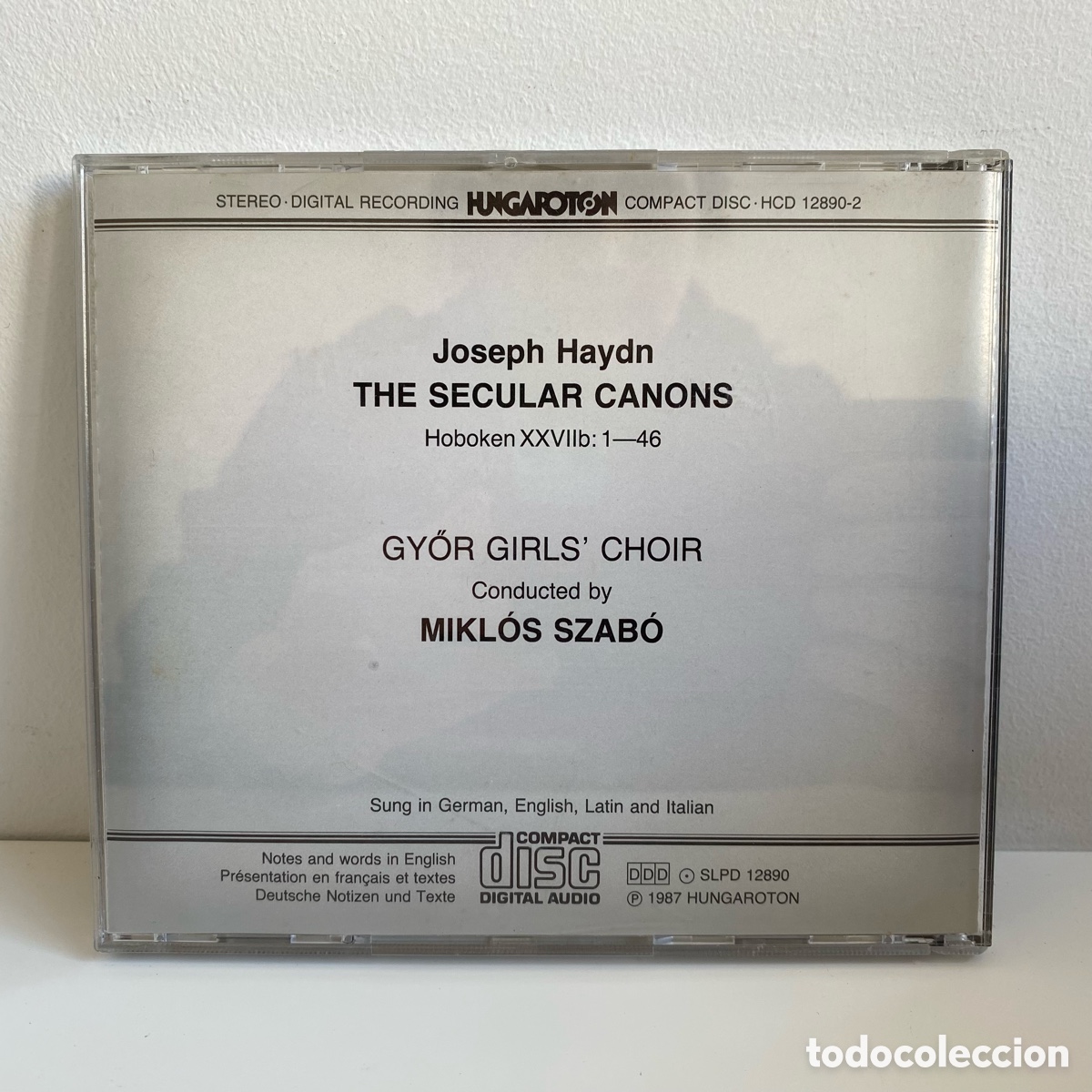 CDs de m&uacute;sica: Haydn - Mikl&oacute;s Szab&oacute; - The Secular Canons (CD) - Foto 2