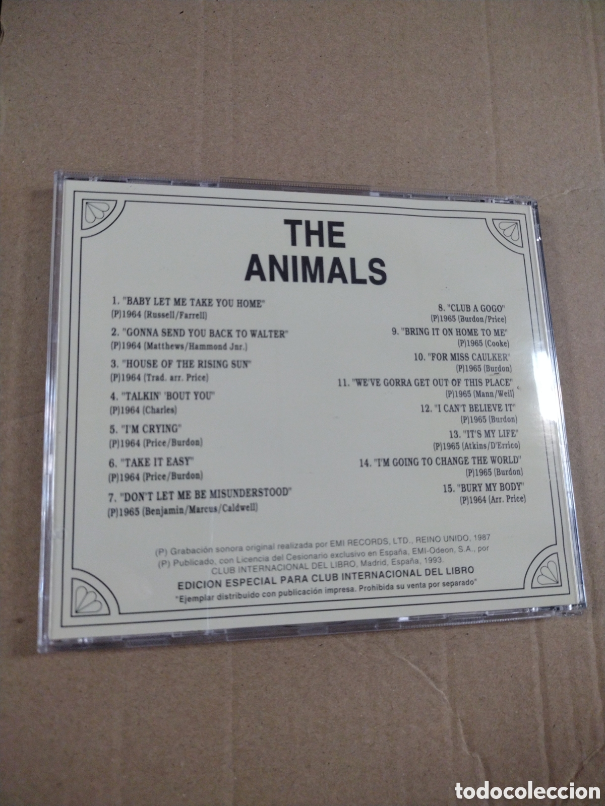 CDs de m&uacute;sica: LOS 60 UNA GRAN DECADA PARA RECORDAR. THE ANIMALS. CD - Foto 2