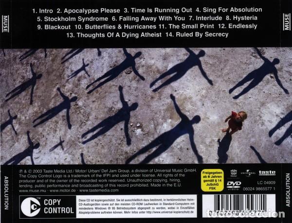 CDs de m&uacute;sica: Muse &ndash; Absolution - CD+DVD - Limited Edition - Foto 2