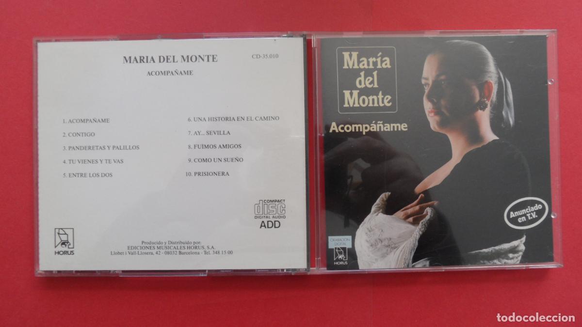 CDs de m&uacute;sica: CD - MARIA DEL MONTE ACOMPA&Ntilde;AME - Foto 3