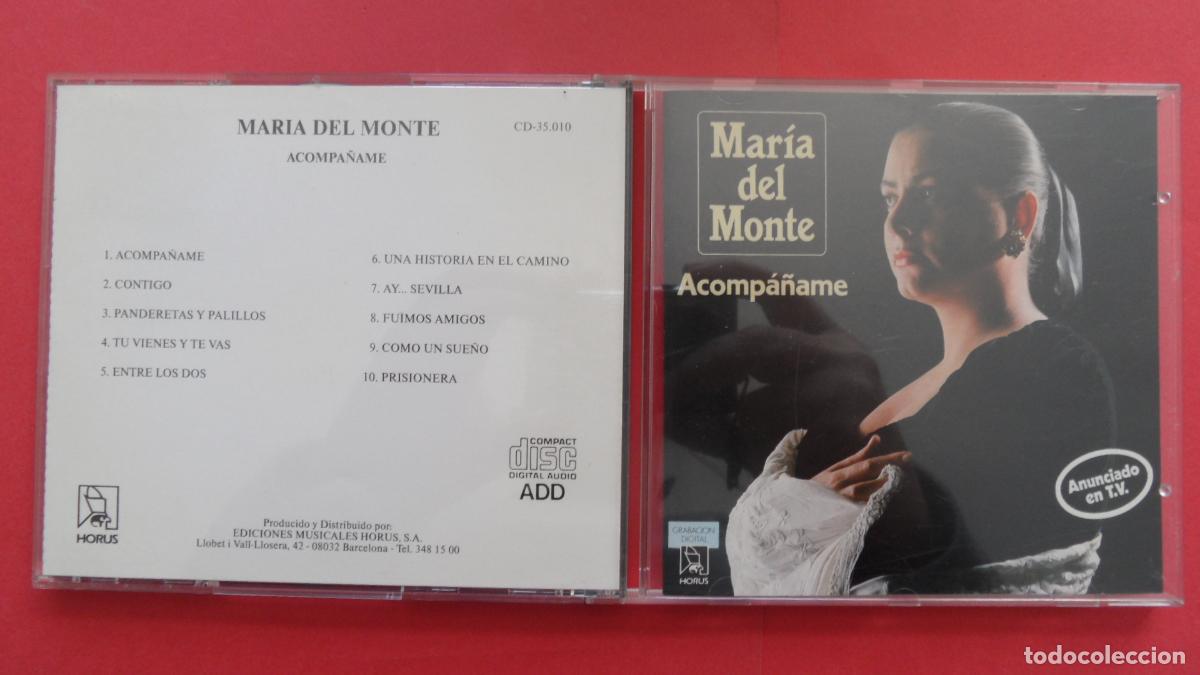 CDs de m&uacute;sica: CD - MARIA DEL MONTE ACOMPA&Ntilde;AME - Foto 1