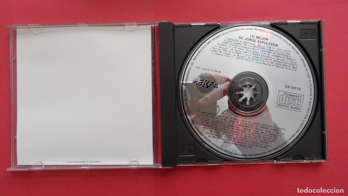 CDs de m&uacute;sica: CD - JORGE SEPULVEDA LO MEJOR DE - Foto 2