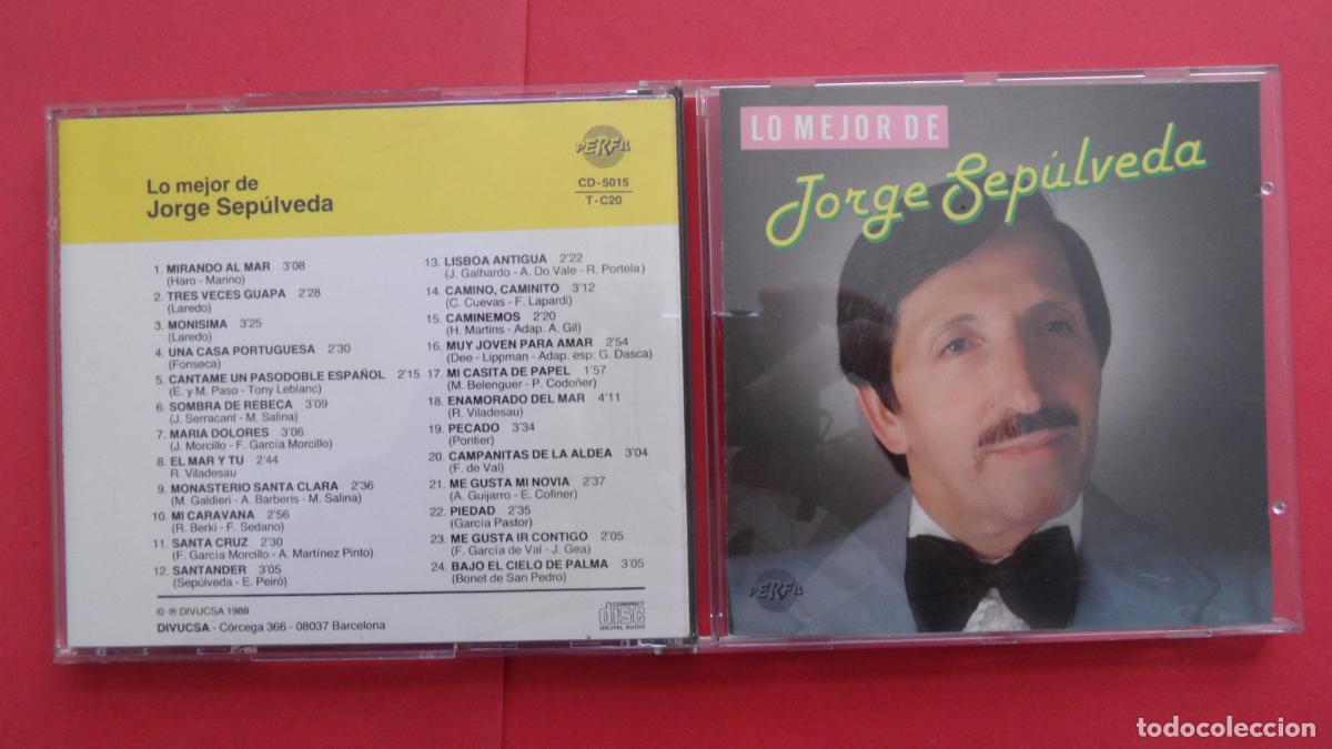 CDs de m&uacute;sica: CD - JORGE SEPULVEDA LO MEJOR DE - Foto 1