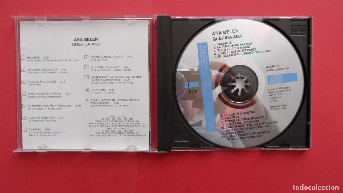 CDs de m&uacute;sica: CD - ANA BELEN QUERIDA ANA - Foto 3