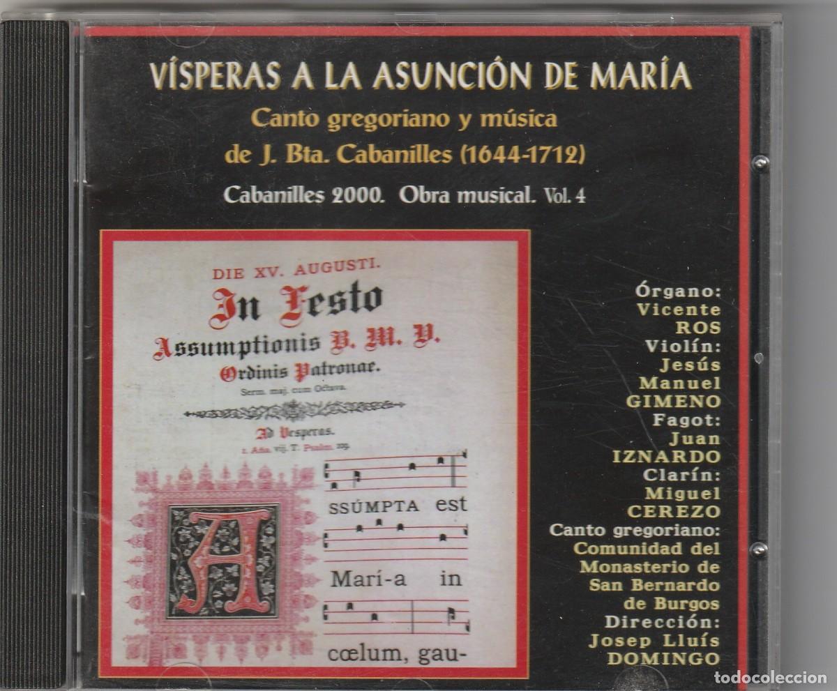 CD di Musica: CANTO GREGORIANO Y M&Uacute;SICA DE J. BTA. CABANILLES 1644-1712 (CD GODINET 2007)