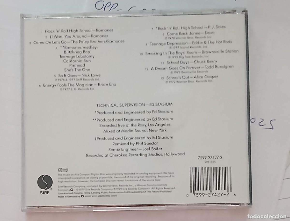CDs de m&uacute;sica: Rocknroll High School (Ramones) - Foto 2