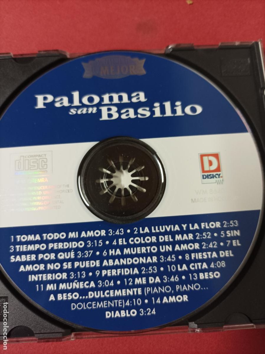 CDs de m&uacute;sica: COMPACT DISC CD PALOMA SAN BASILIO SIMPLEMENTE LO MEJOR - Foto 2