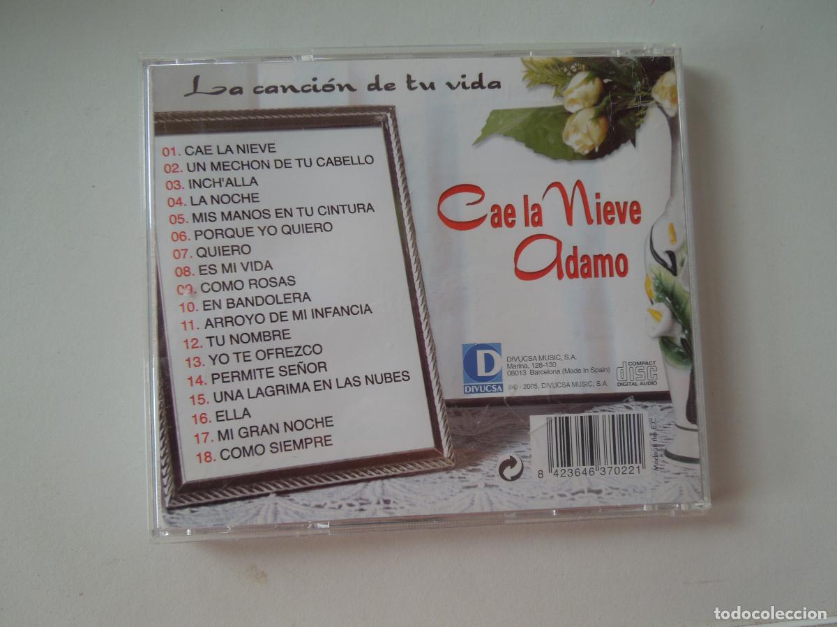 CDs de m&uacute;sica: ADAMO - CAE LA NIEVE - 18 EXITOS - CD 2005 - Foto 3