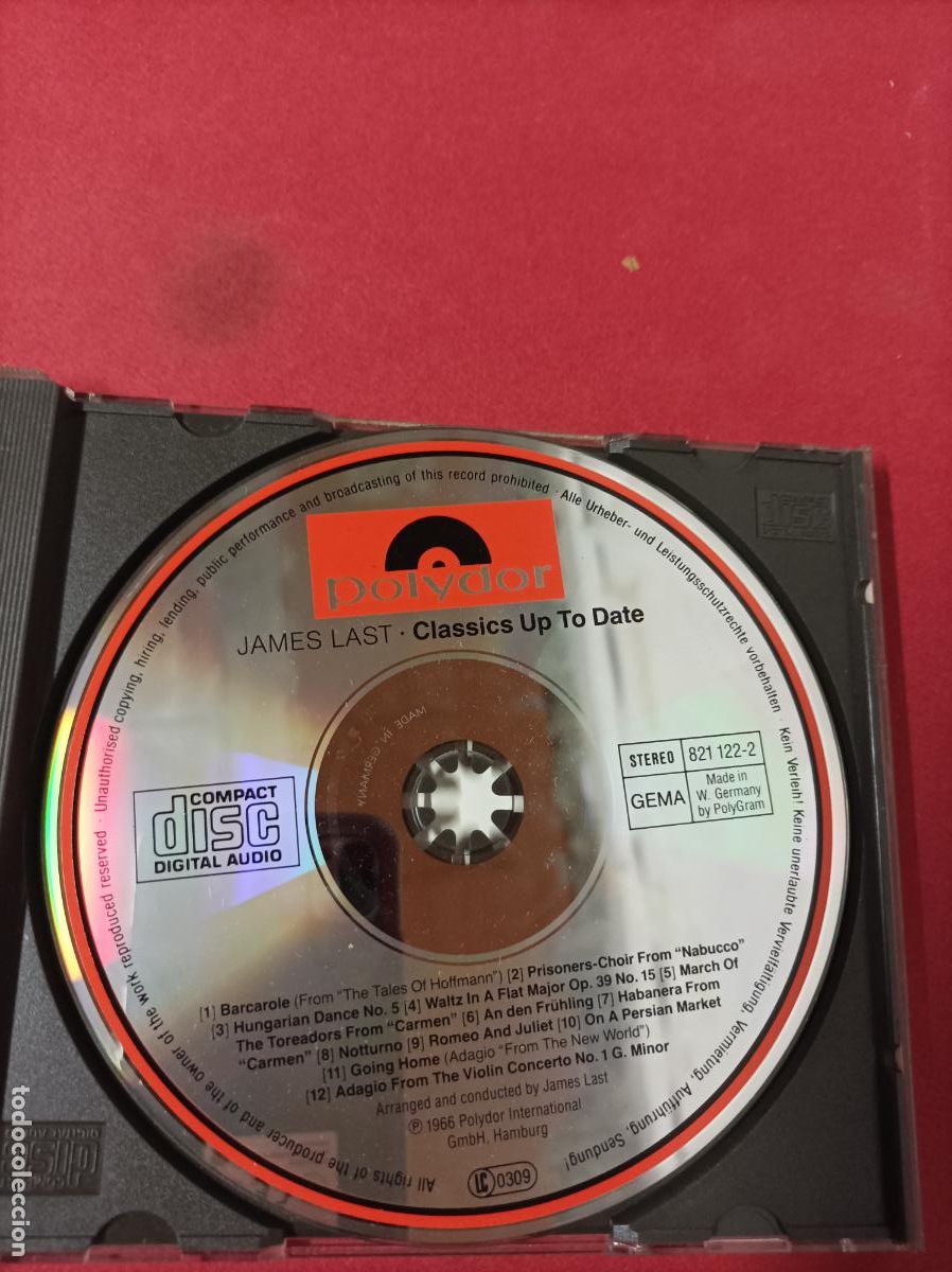 CDs de m&uacute;sica: COMPACT DISC CD JAMES LAST CLASSICSUP TO DATE - Foto 2
