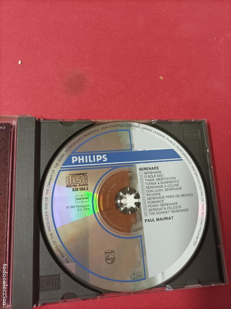 CDs de m&uacute;sica: COMPACT DISC CD PAUL MAURIAT SERENADE - Foto 2