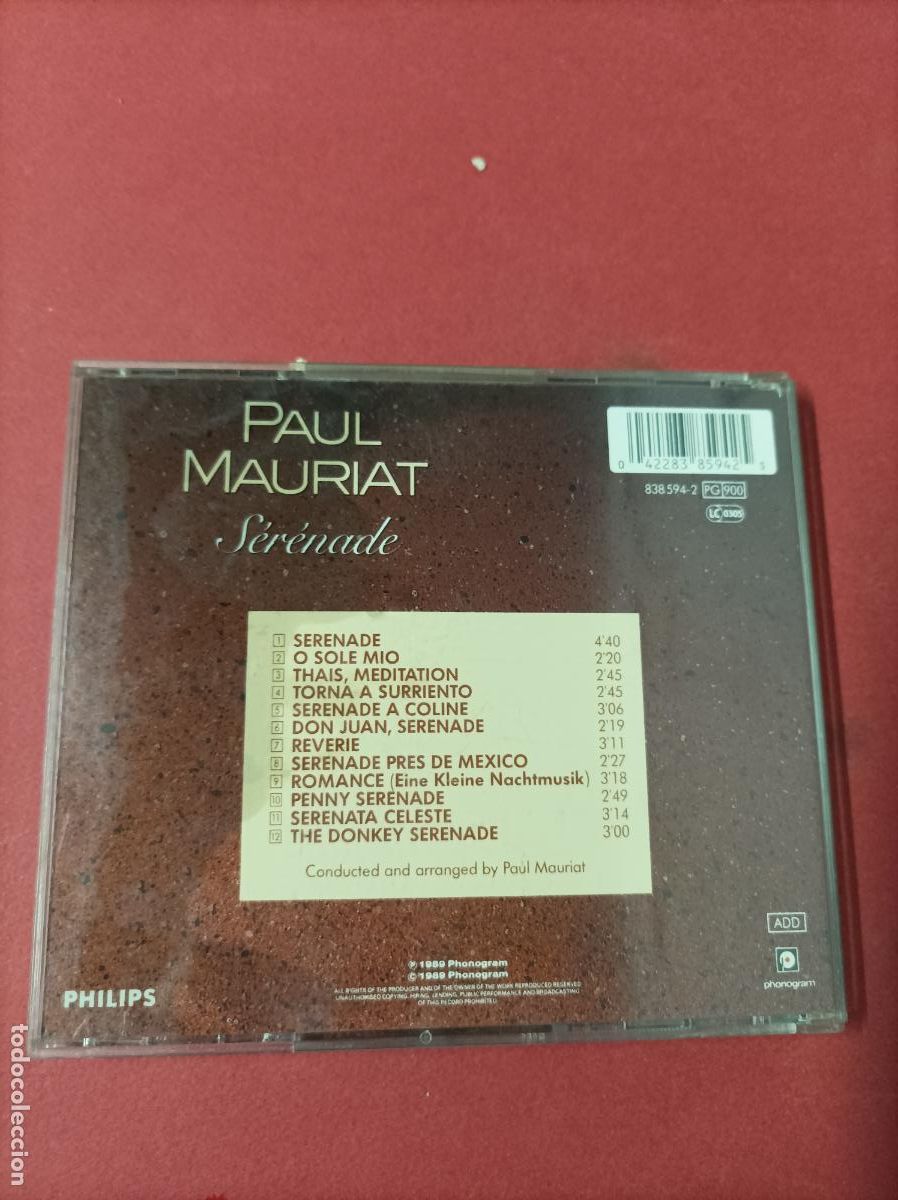 CDs de m&uacute;sica: COMPACT DISC CD PAUL MAURIAT SERENADE - Foto 4