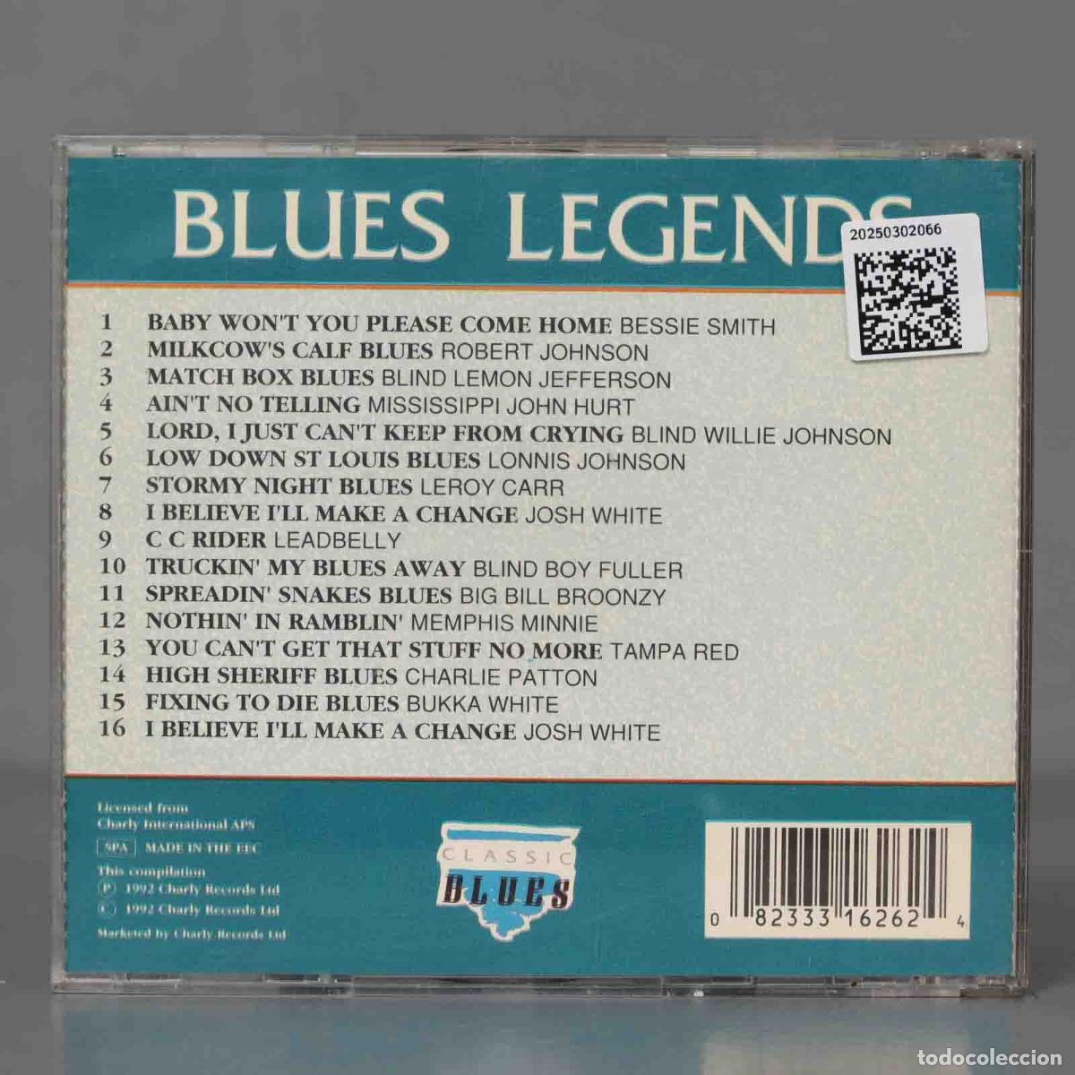 CDs de m&uacute;sica: CD. Various &ndash; Blues Legends (Low Down St Louis Blues) - Foto 2