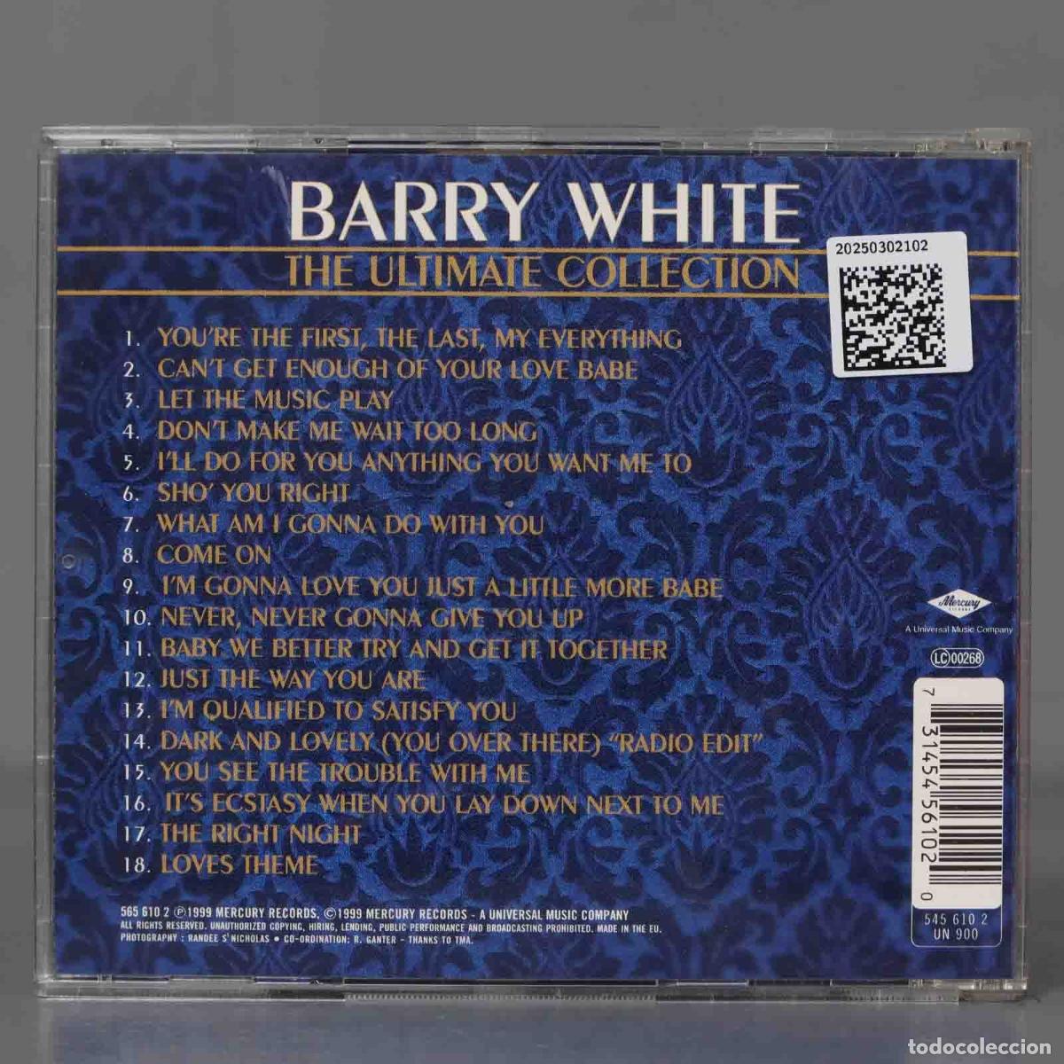 CDs de m&uacute;sica: CD. Barry White &ndash; The Ultimate Collection - Foto 2