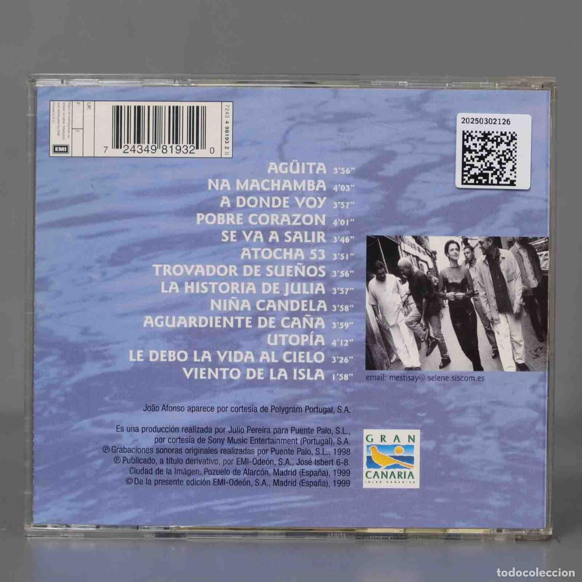 CDs de m&uacute;sica: CD. Mestisay &ndash; Viento De La Isla - Foto 2