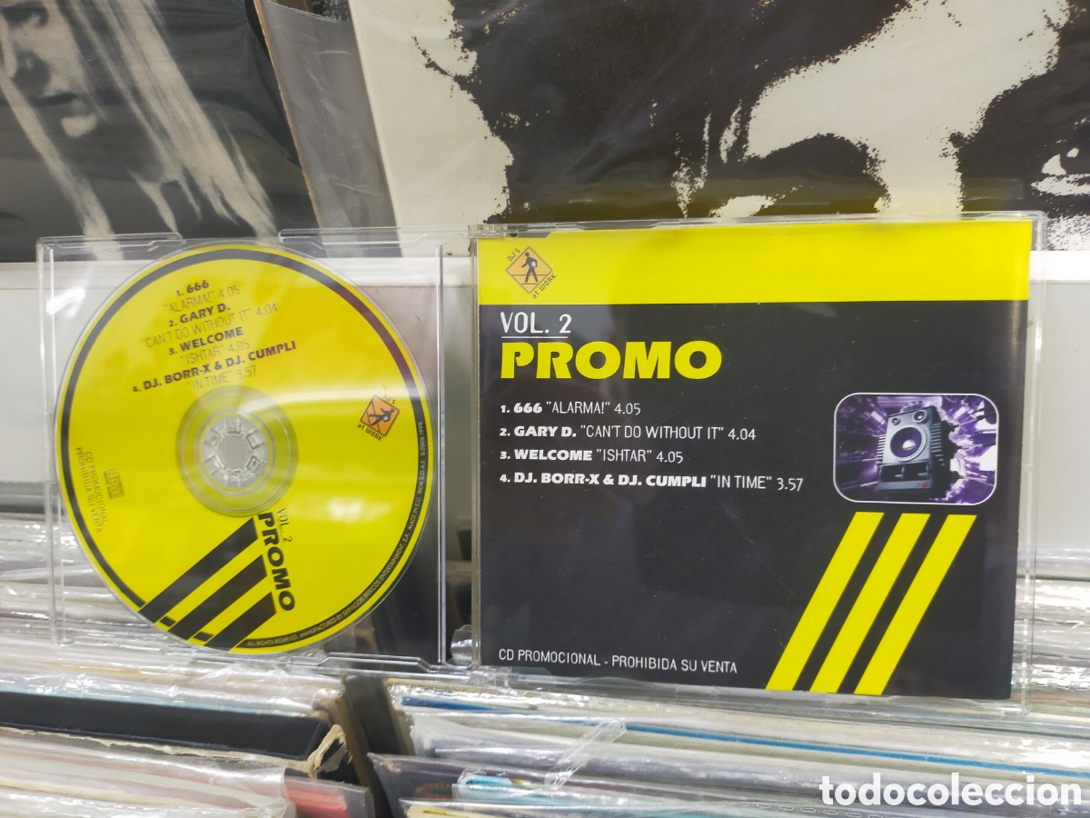 CDs de m&uacute;sica: Promo djs at work vol.2 4 tracks cd 1998 - Foto 1