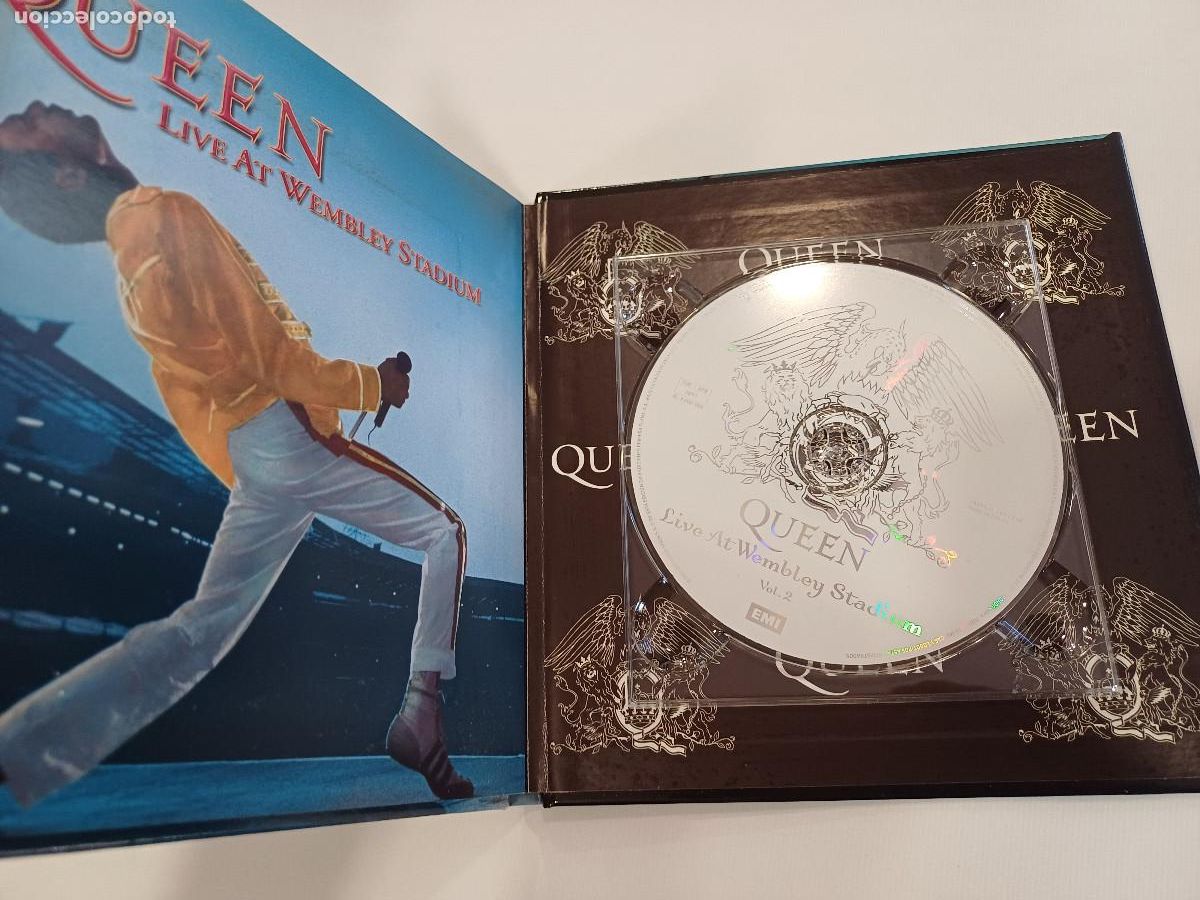 CDs de m&uacute;sica: QUEEN/LIVE AT WENBLEY STADIUM VOL.2/CD LIBRO. - Foto 2