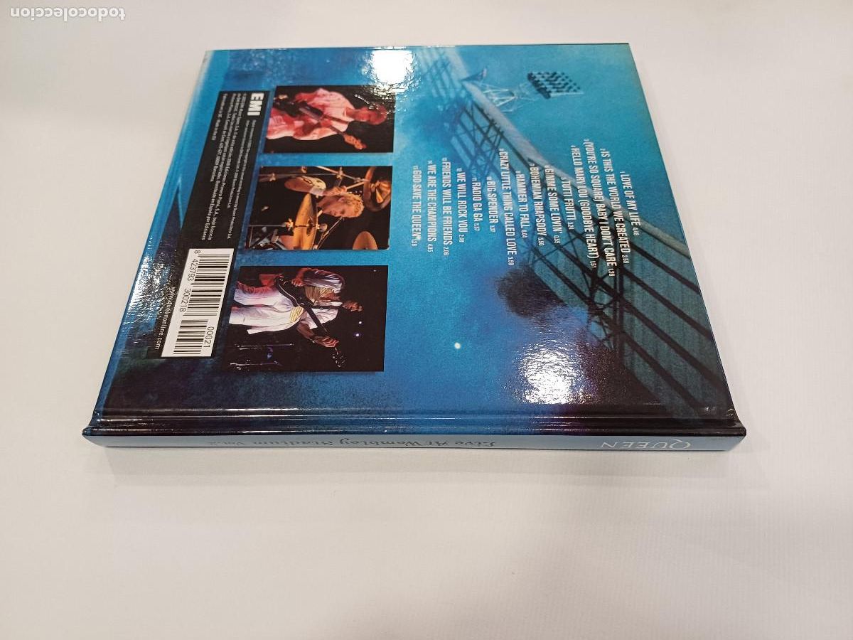 CDs de m&uacute;sica: QUEEN/LIVE AT WENBLEY STADIUM VOL.2/CD LIBRO. - Foto 4