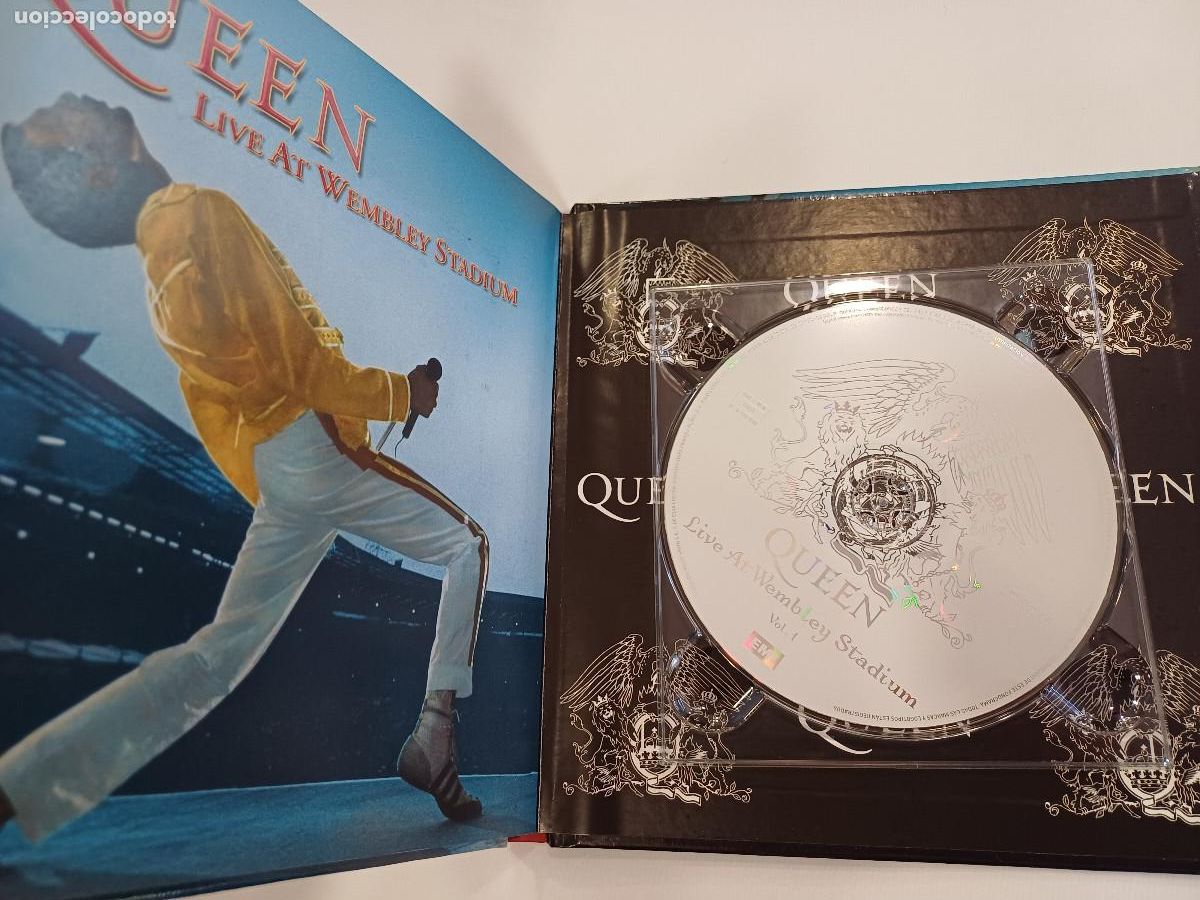 CDs de m&uacute;sica: QUEEN/LIVE AT WENBLEY STADIUM VOL.1/CD LIBRO. - Foto 2