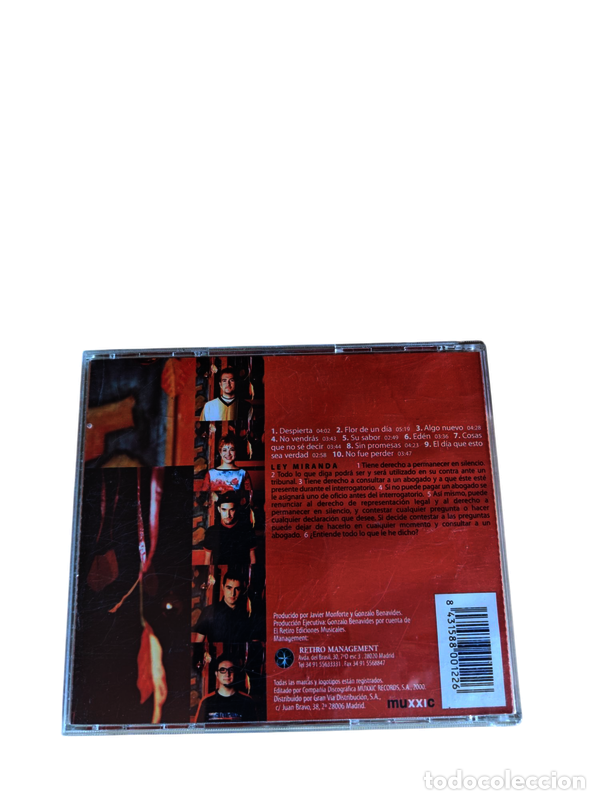 CDs de m&uacute;sica: SCD191 Miranda Warning CD SEGUNDA MANO - Foto 2