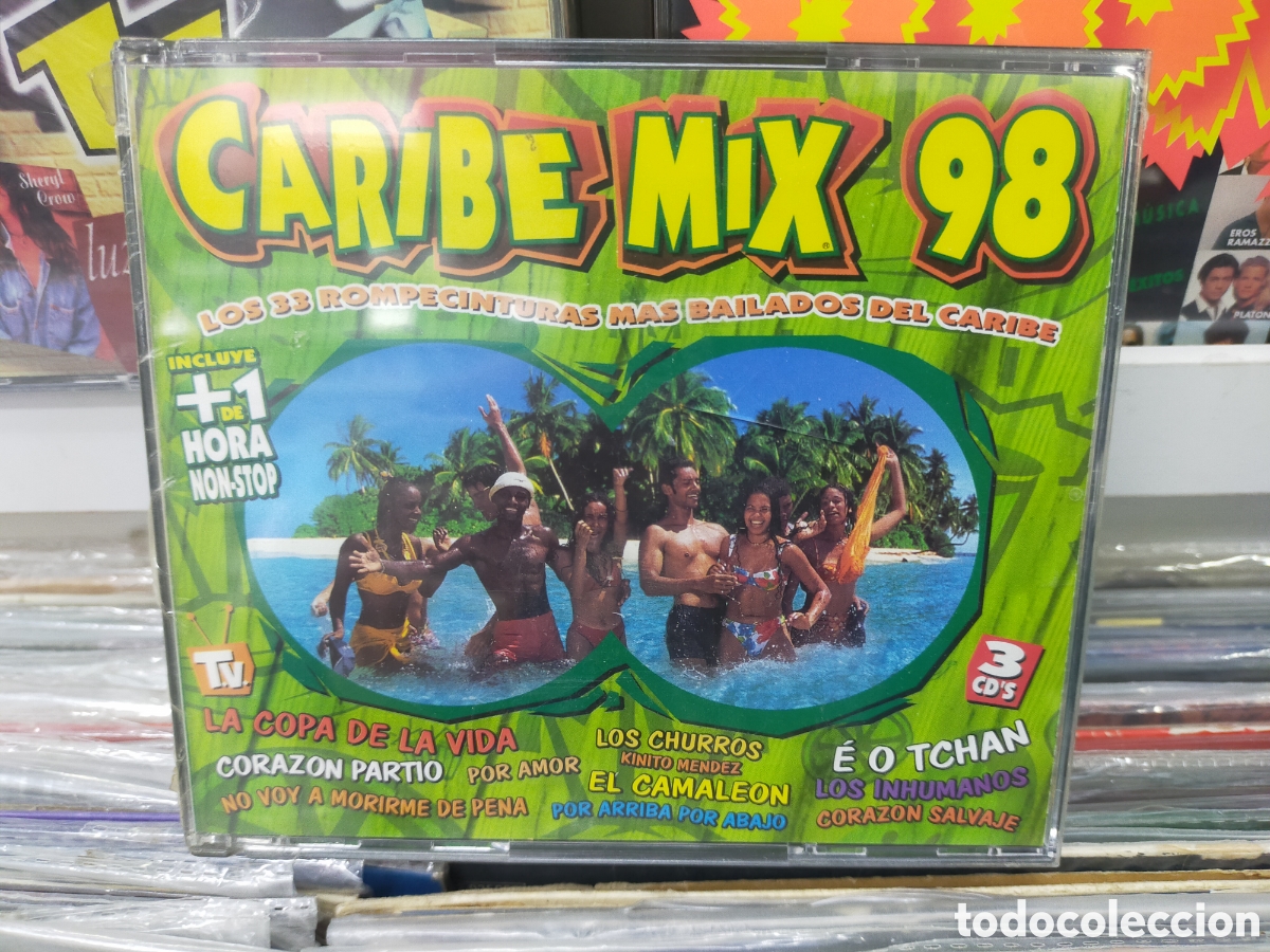 CDs de m&uacute;sica: Caribe mix 98 triple CD precintado - Foto 1