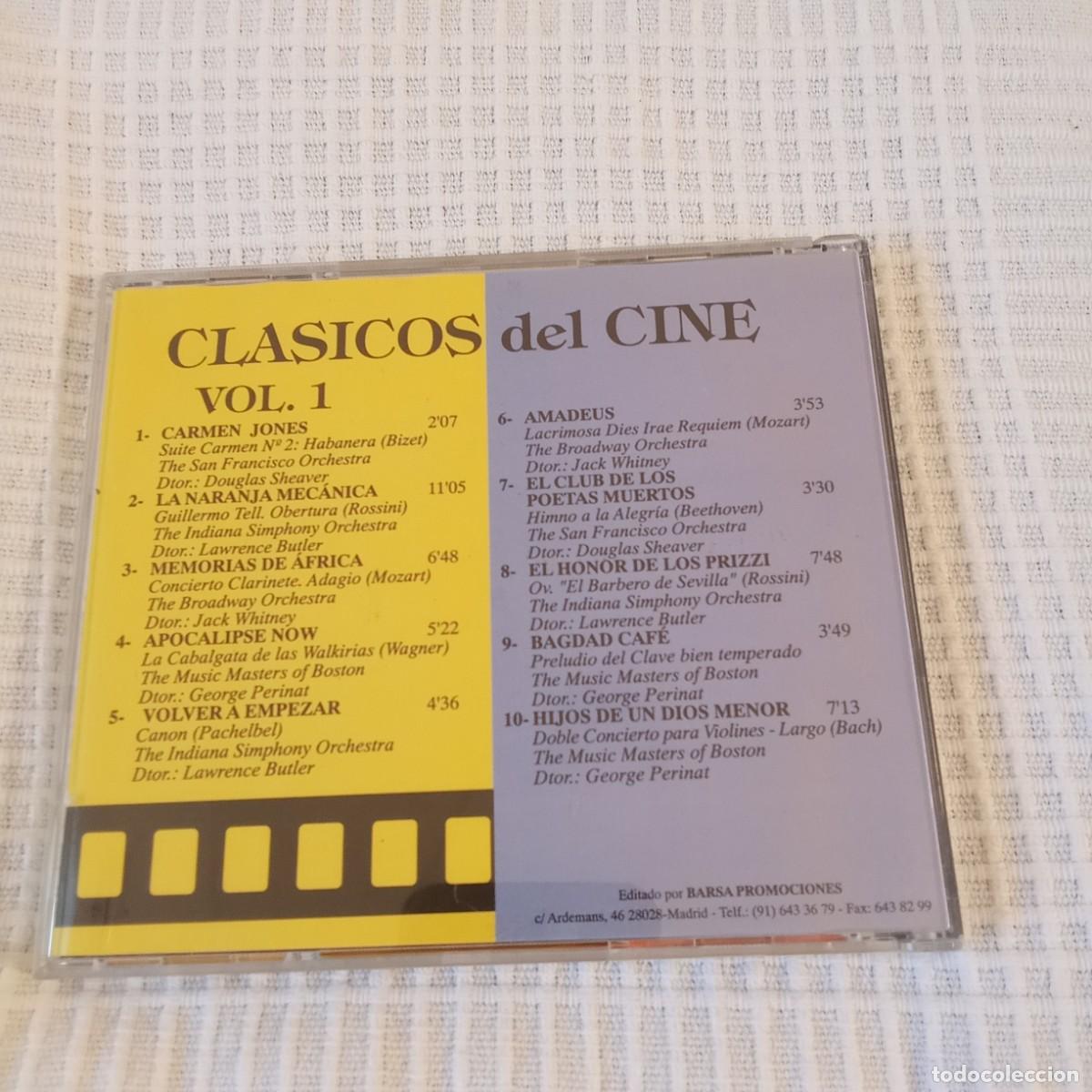CDs de m&uacute;sica: CLASICOS DEL CINE VOLUMEN 1 - Foto 3