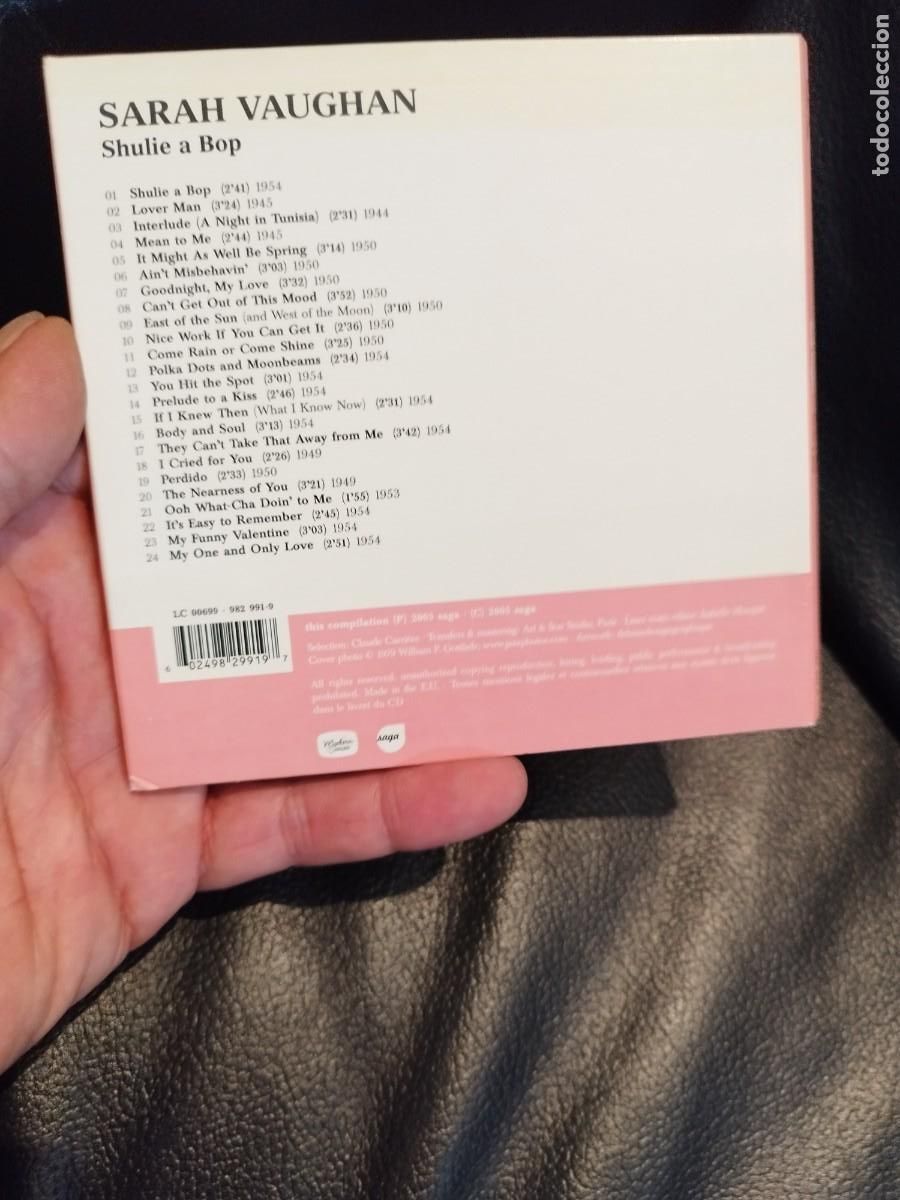 CDs de m&uacute;sica: Sarah Vaughan &ndash; Shulie A Bop. Cd. - Foto 7