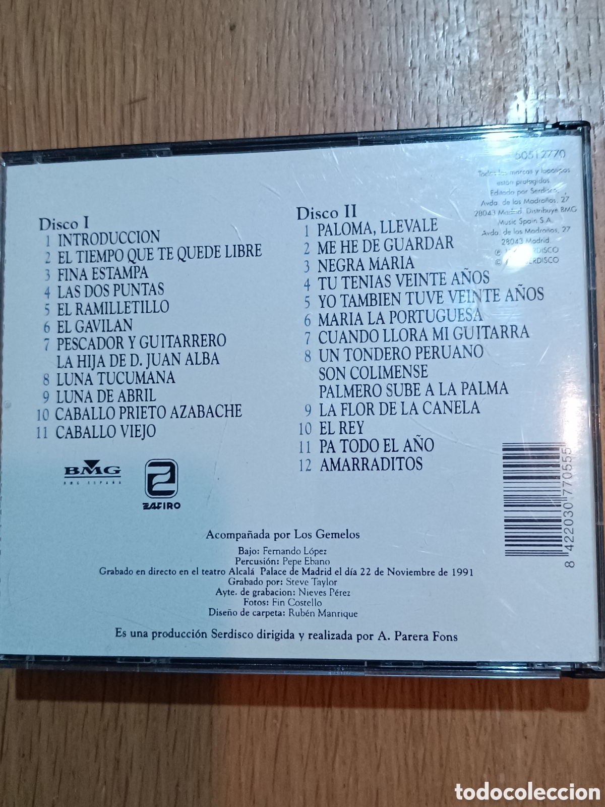CDs de m&uacute;sica: Mar&iacute;a Dolores Pradera 2Cds En Directo - Foto 2