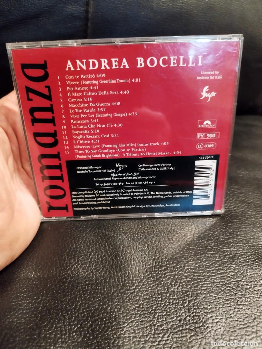 CDs de m&uacute;sica: ANDREA BOCELLI, romanza. Cd. - Foto 3