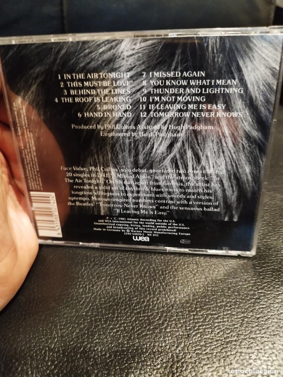 CDs de m&uacute;sica: Phill Collins, face valu&eacute;. Cd en muy buen estado. - Foto 3