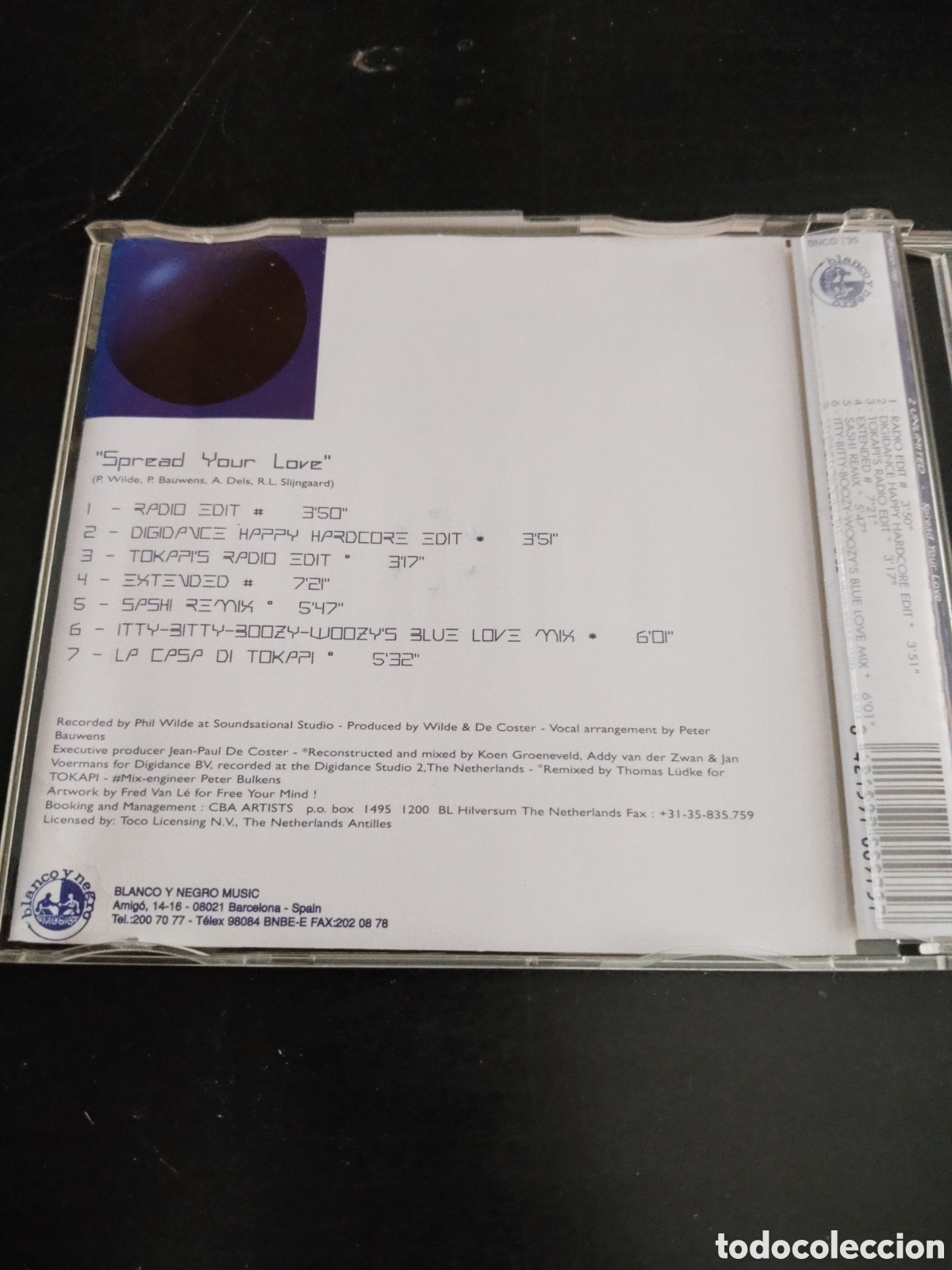 CDs de m&uacute;sica: 2 Unlimited&nbsp;&ndash;&nbsp;Spread Your Love. Cd maxi single 1996 - Foto 3