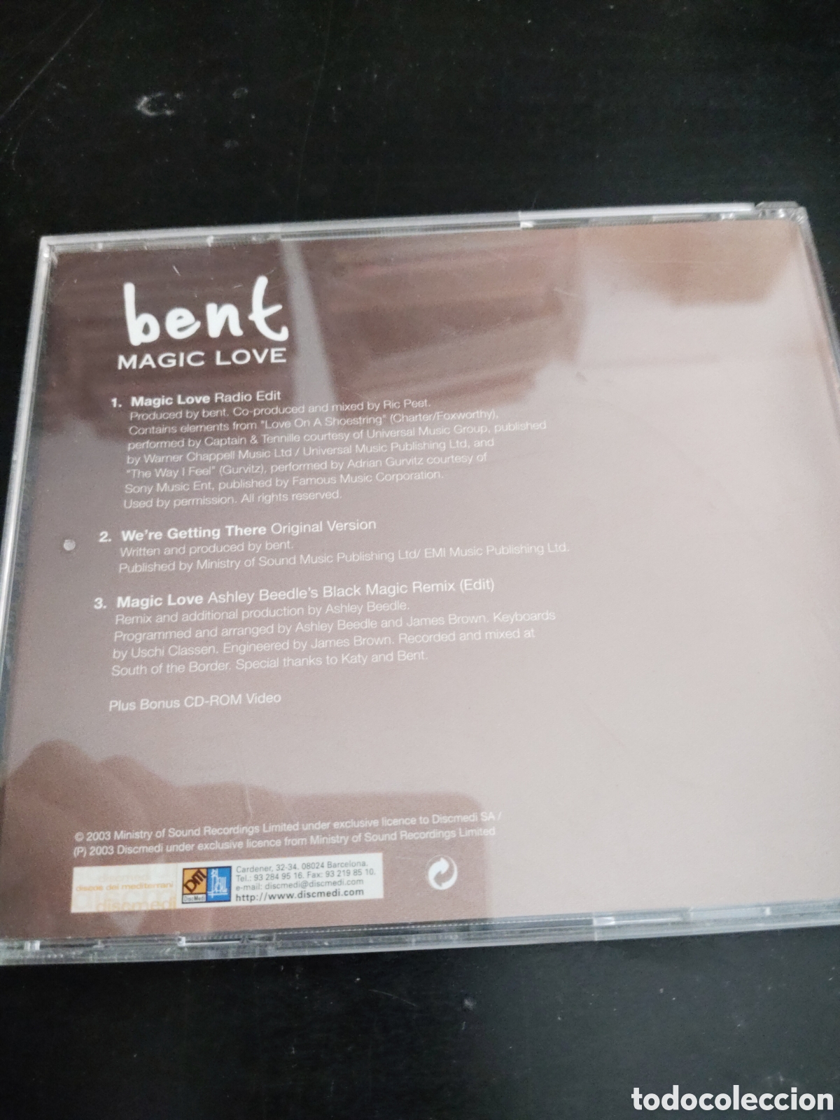 CDs de m&uacute;sica: Bent&nbsp;&ndash;&nbsp;Magic Love. Cd maxi single 2003 - Foto 4